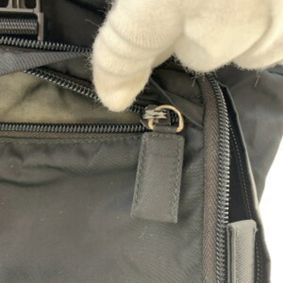 PRADA Tessuto Triangle Black Nylon Rucksack Backpack - Picture 5 of 9